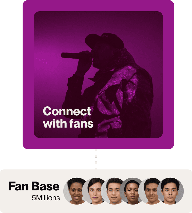 Connect with fans